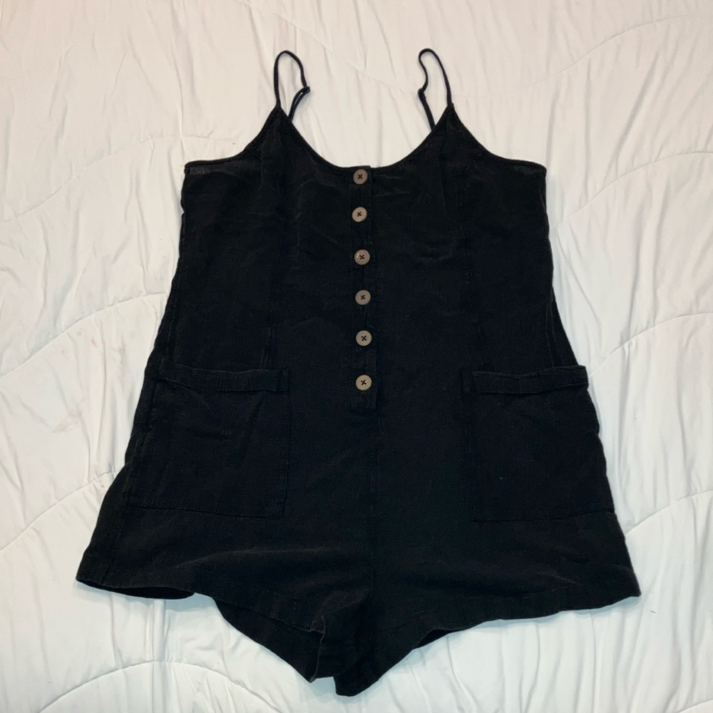 Ripcurl black cotton romper
